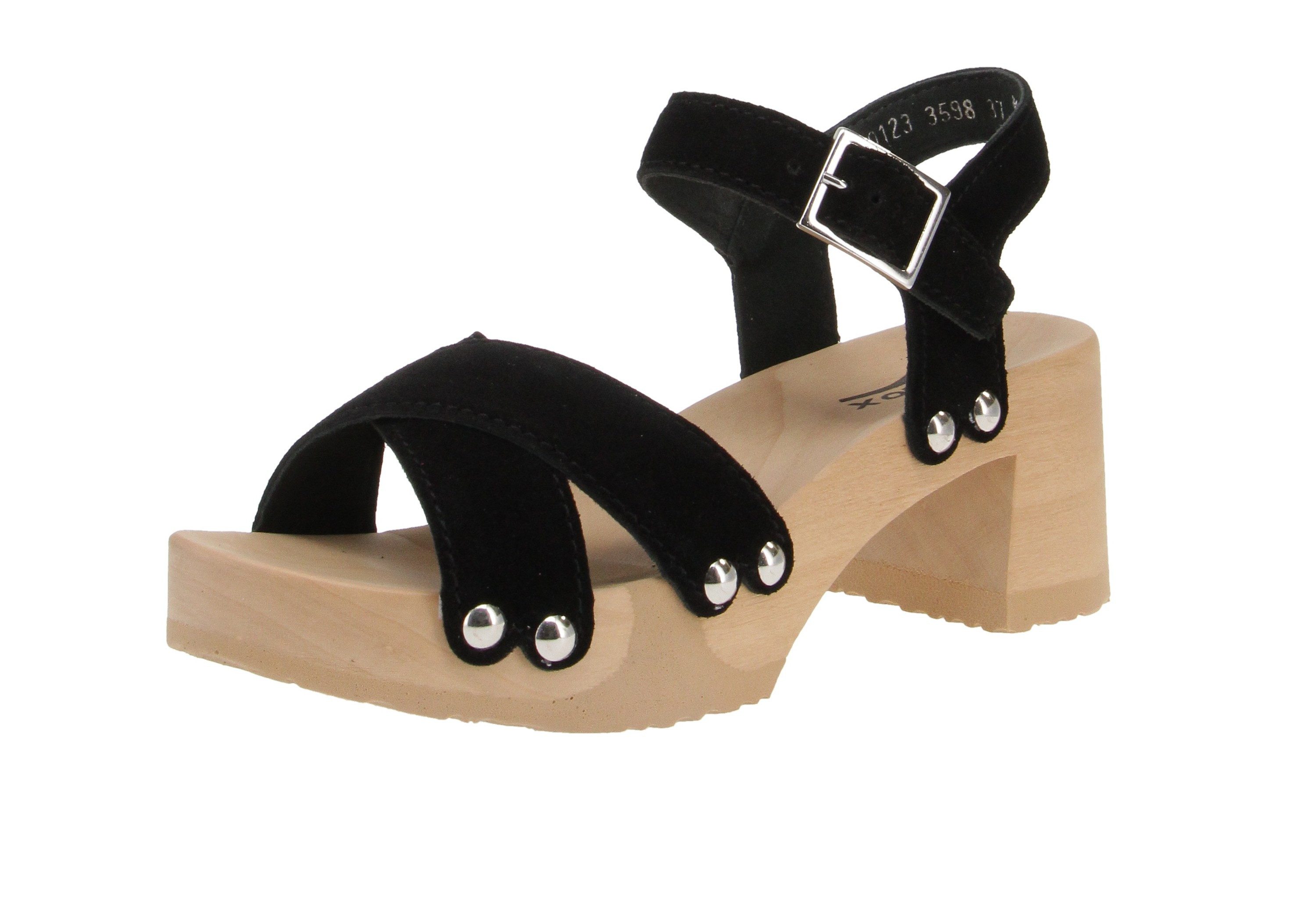 Softclox Softclox S3598 Hanne Kaschmir - Damen Schuhe Sandaletten - 11-Schwarz Sandale