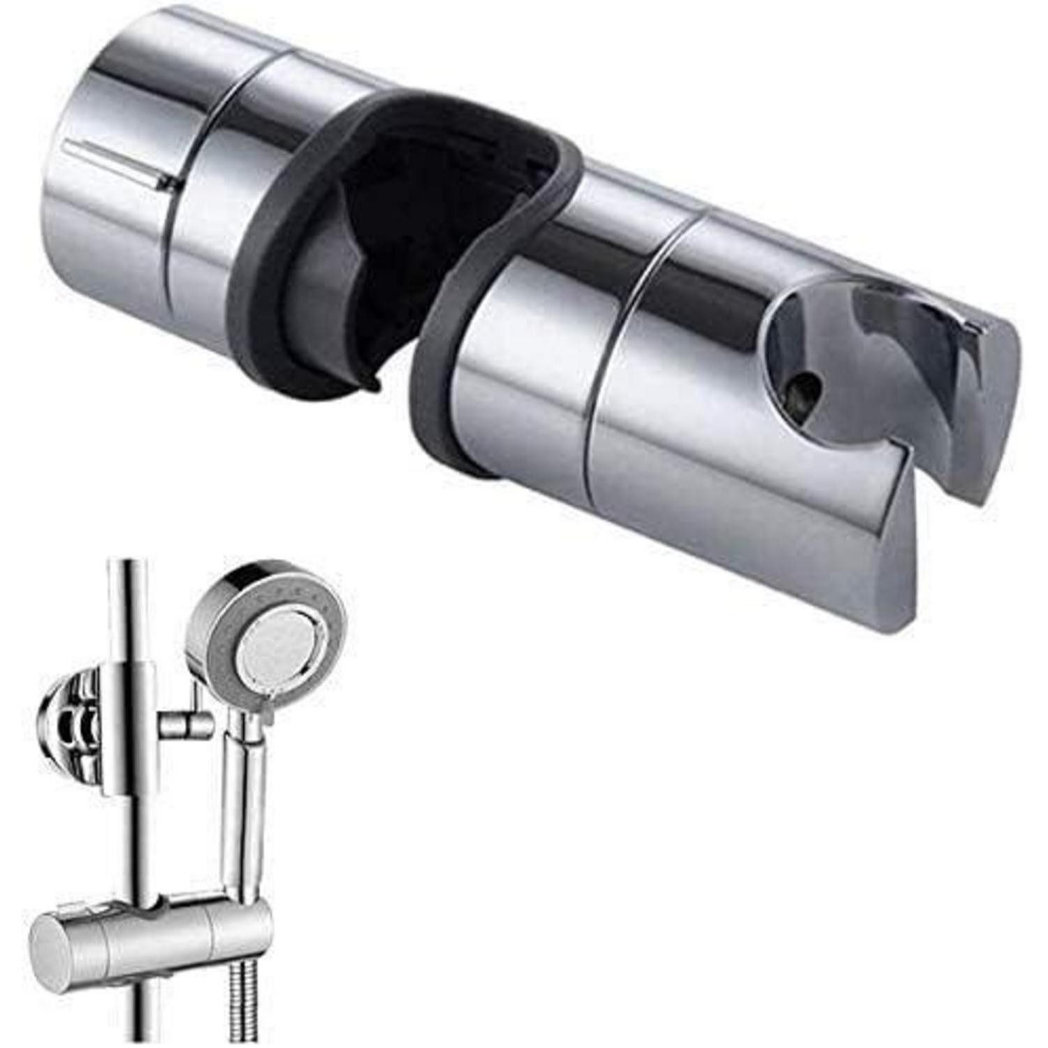 LuxusKollektion Brausehalter Verstellbare Handbrause Halterung für Duschstange 18-25 mm, ABS