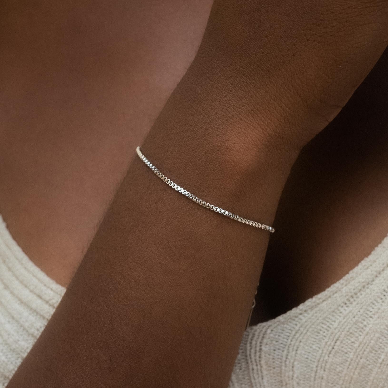 Made by Nami Edelstahlarmband Minimalistisch Damen Filigran, Cuban Link Cha günstig online kaufen