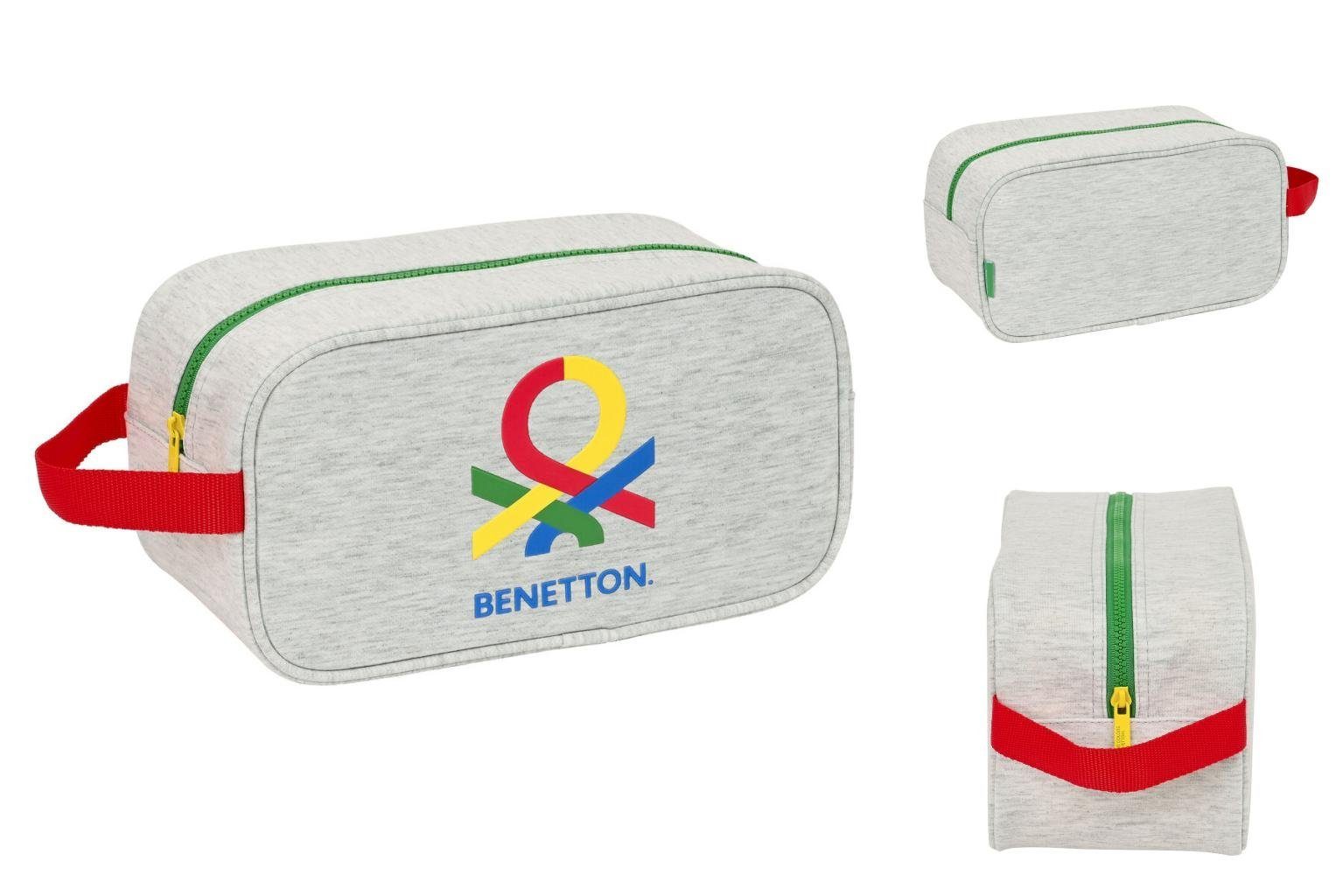 United Colors für of x x Benetton cm 29 Reise Benetton die 15 Pop Handtasche Schuhtasche Grau 14