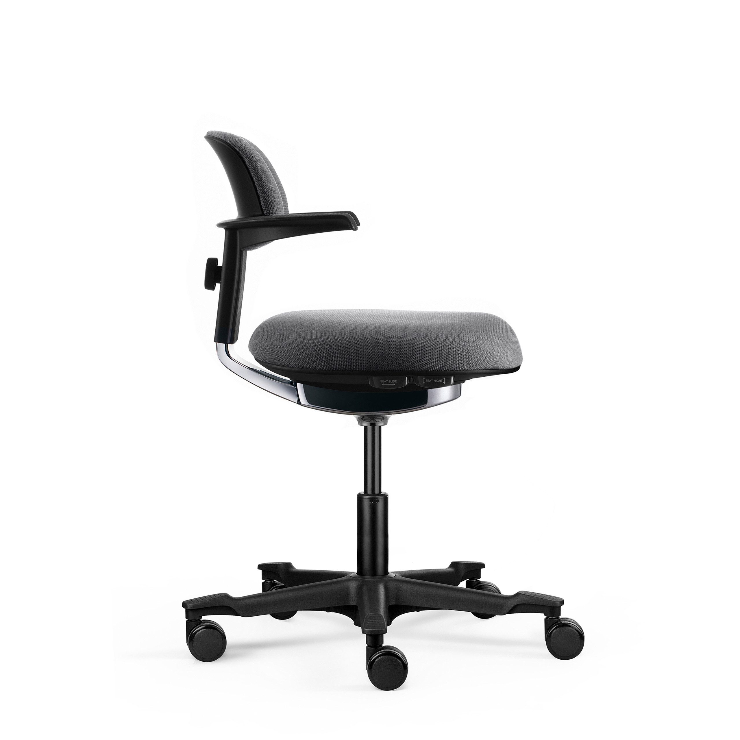 hjh OFFICE Drehstuhl Arbeitsstuhl WORK 40 Stoff mit Armlehnen (1 St), Bürostuhl Drehstuhl