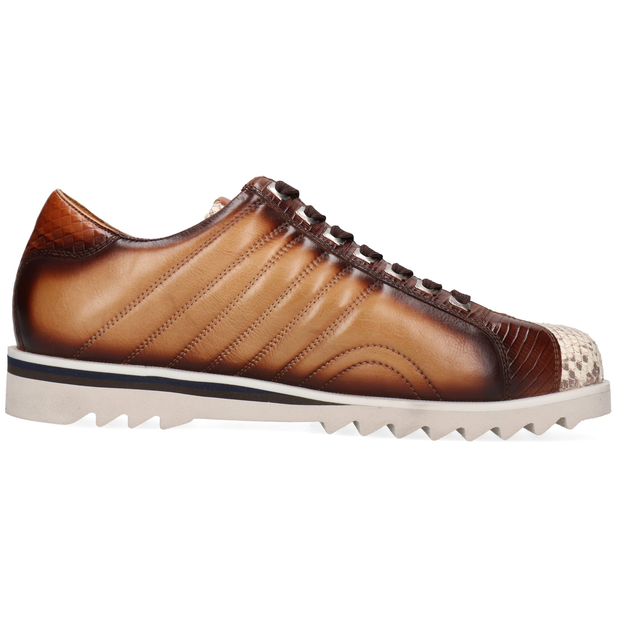 Melvin & Hamilton Hadrian 2 Leder-Sneakers für Herren Sneaker Plateausohlen, Echtes Leder, Herausnehmbare Innensohle
