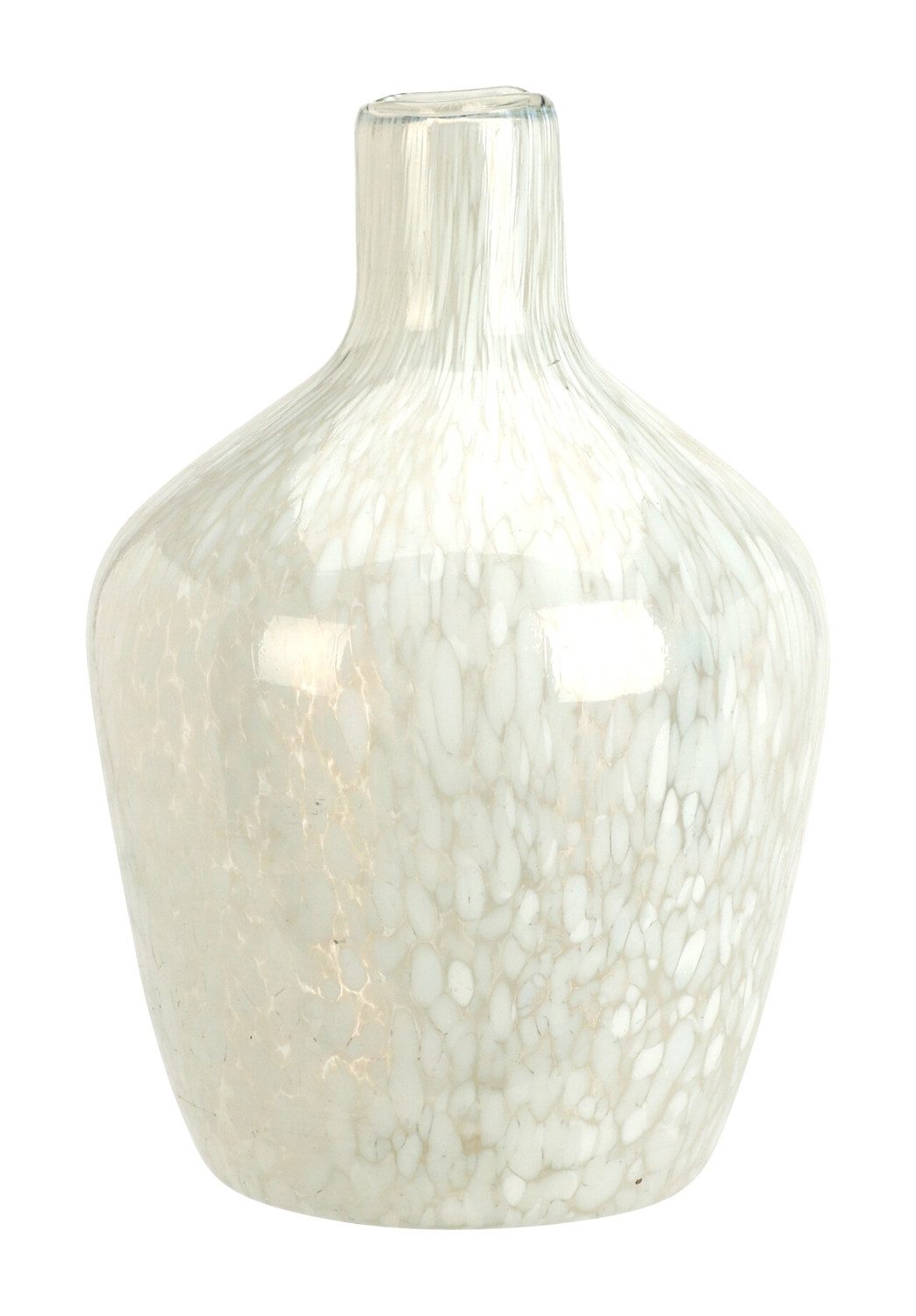 Koopman Tischvase HELEOS, H 22 cm, Weiß, Glas (1 St)