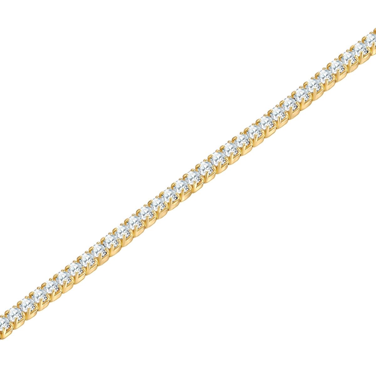 Trilani Silberarmband gelbgold, mit Zirkonia günstig online kaufen