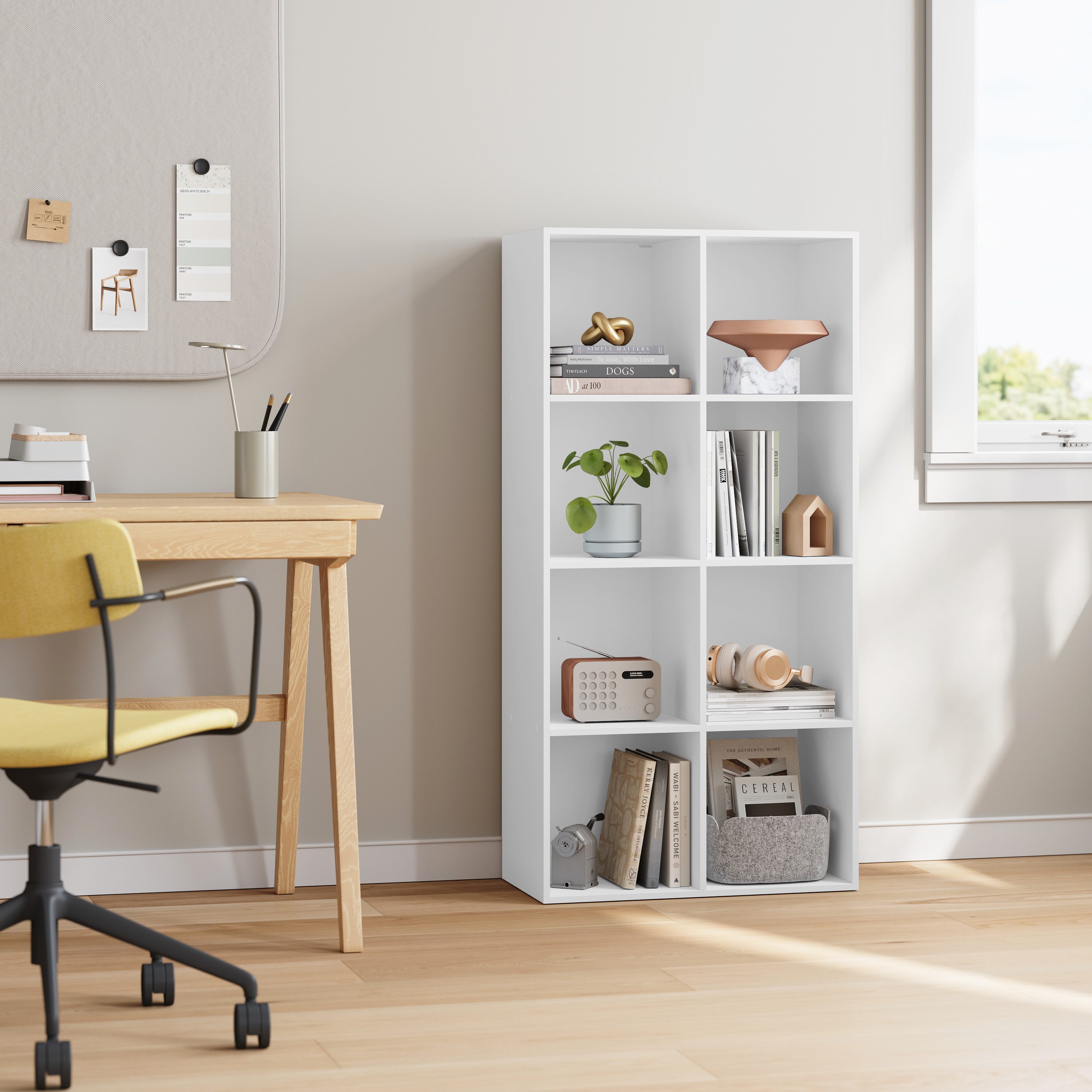 Woltu Bücherregal, 1-tlg., Büroregal Aktenschrank, MDF, günstig online kaufen
