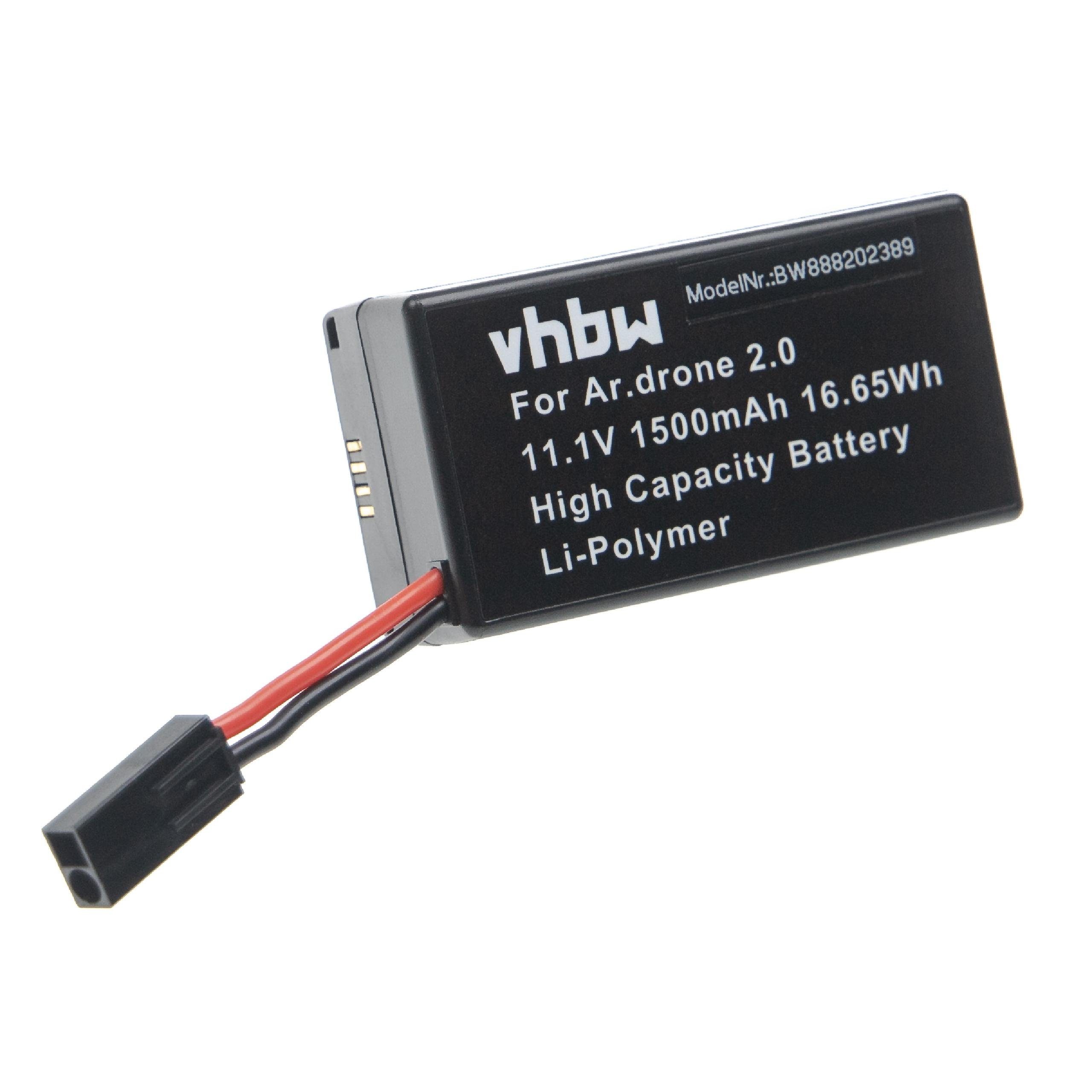 Ersatz für Parrot PF070056 für Modellbau Drohne (1500 mAh, 11,1 V, Drohnen-Akku
