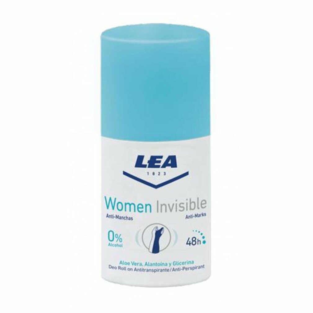 Lea Deo-Zerstäuber Lea Unsichtbares Aloe Vera-Deo-Roll-On für Frauen, 50 ml