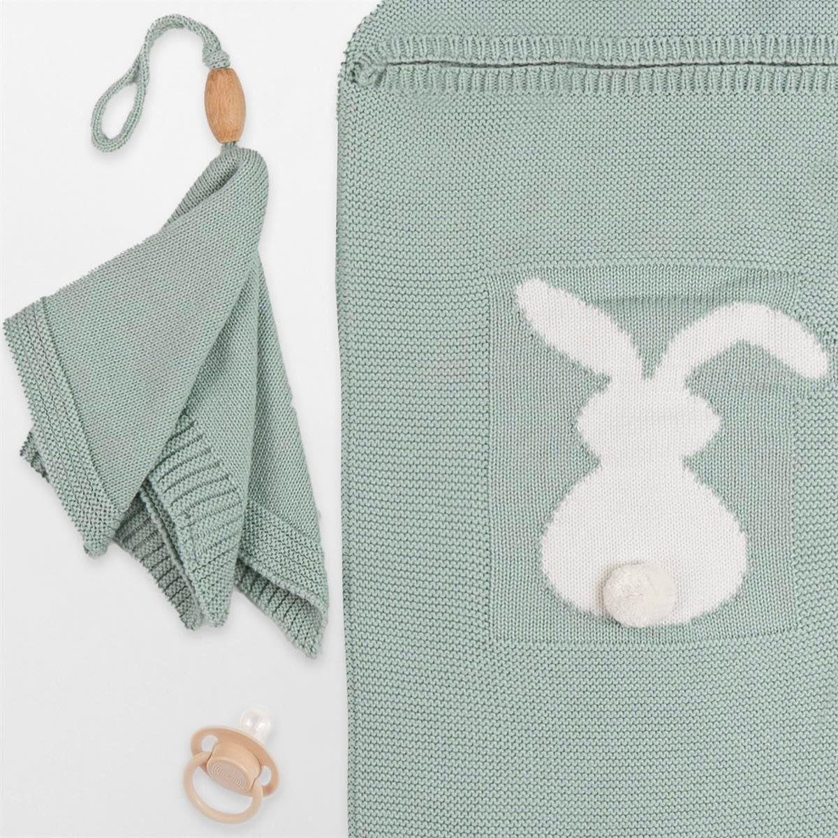 Minora Strickkleid Minora Baby Strickwaren Cocoon Swaddle Set, 0-8 Monate, Neugeborene