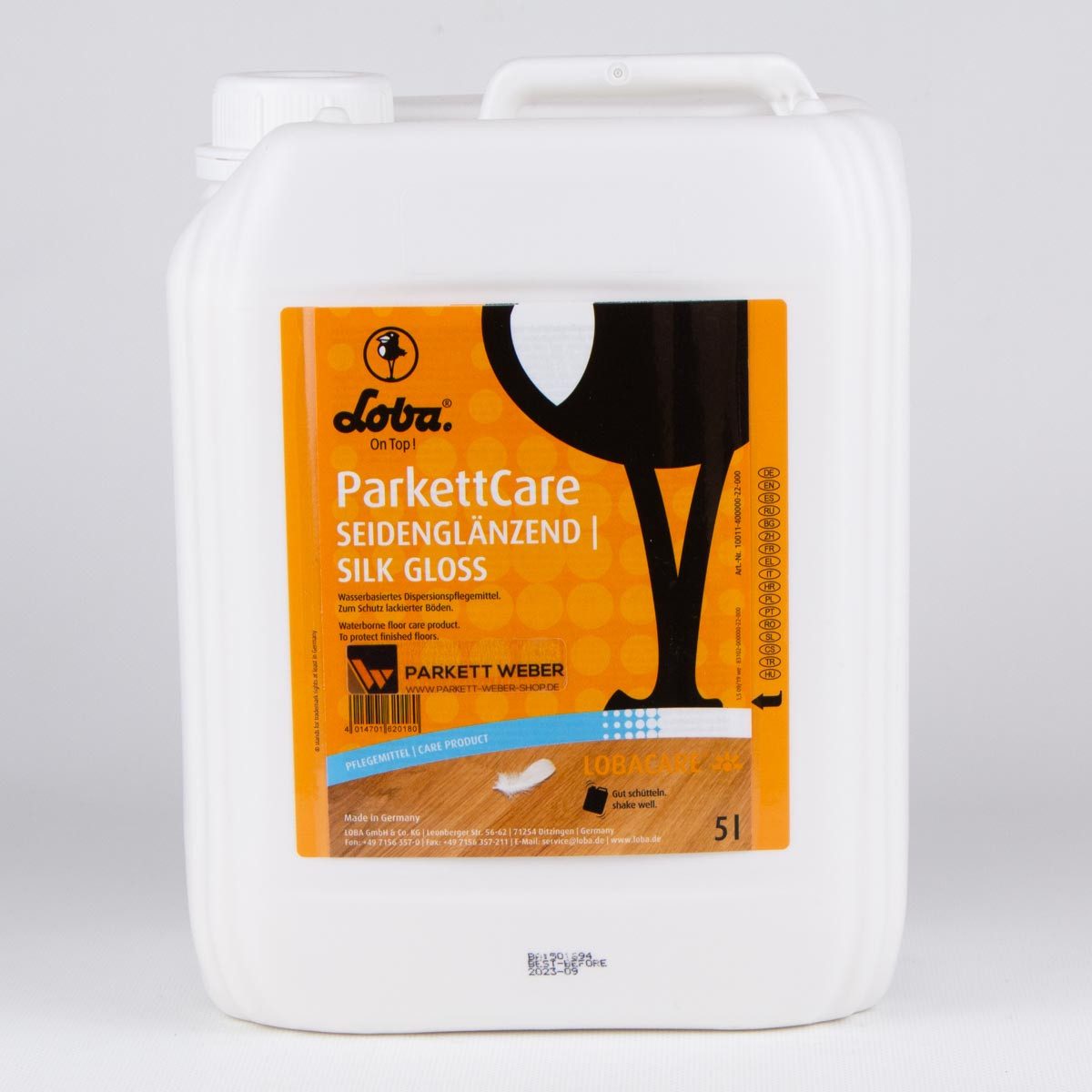 Loba Loba ParkettCare Parkettpflege seidenglänzend 5 Liter Parkettreiniger