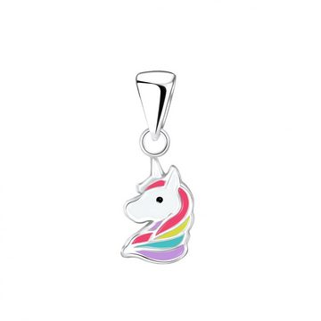 ALEXANDER YORK Schmuckset EINHORN RAINBOW, 5-tlg. (Kette mit Anhänger, Ohrstecker, Armband), 925 Sterling Silber