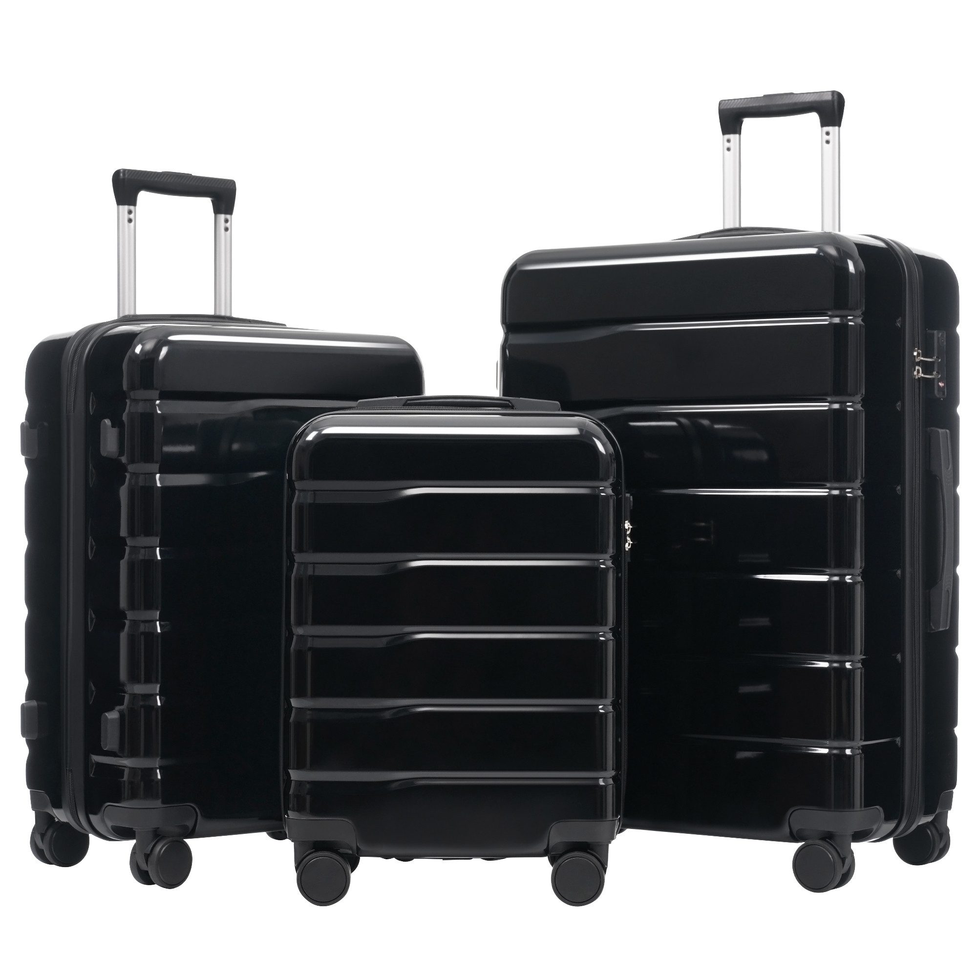 Furnishings Home Koffer Kofferset Reisekoffer Set 3-teilig, 20&24&28-Zoll, 360° Rollen Rollen, ideal für Familienreisen oder Geschäftsreisen.