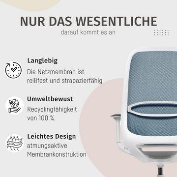 sedus Bürostuhl se:air: Bürostuhl aus Netzmembran mit Mulitfunktionsarmlehnen, (automatischer Gewichtsanpassung und Lordosenstütze, Zeitloses und filigranes Design)