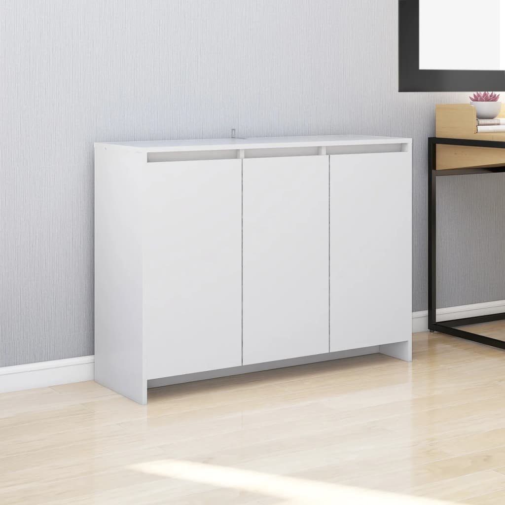 furnicato Sideboard Weiß 102x33x75 cm Holzwerkstoff günstig online kaufen