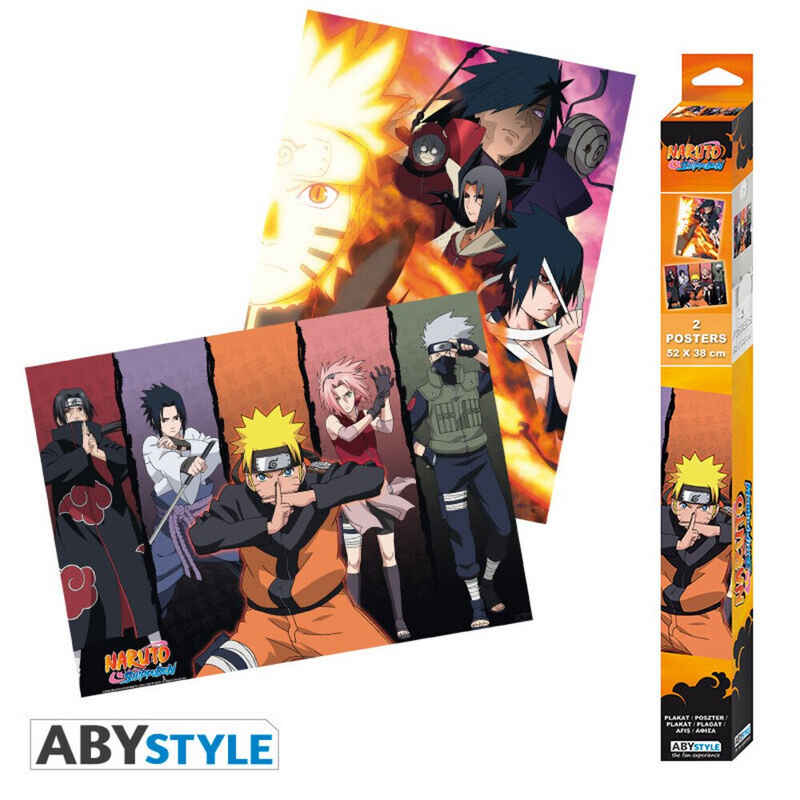 Poster ABYstyle - Naruto 2er Set Chibi Posters