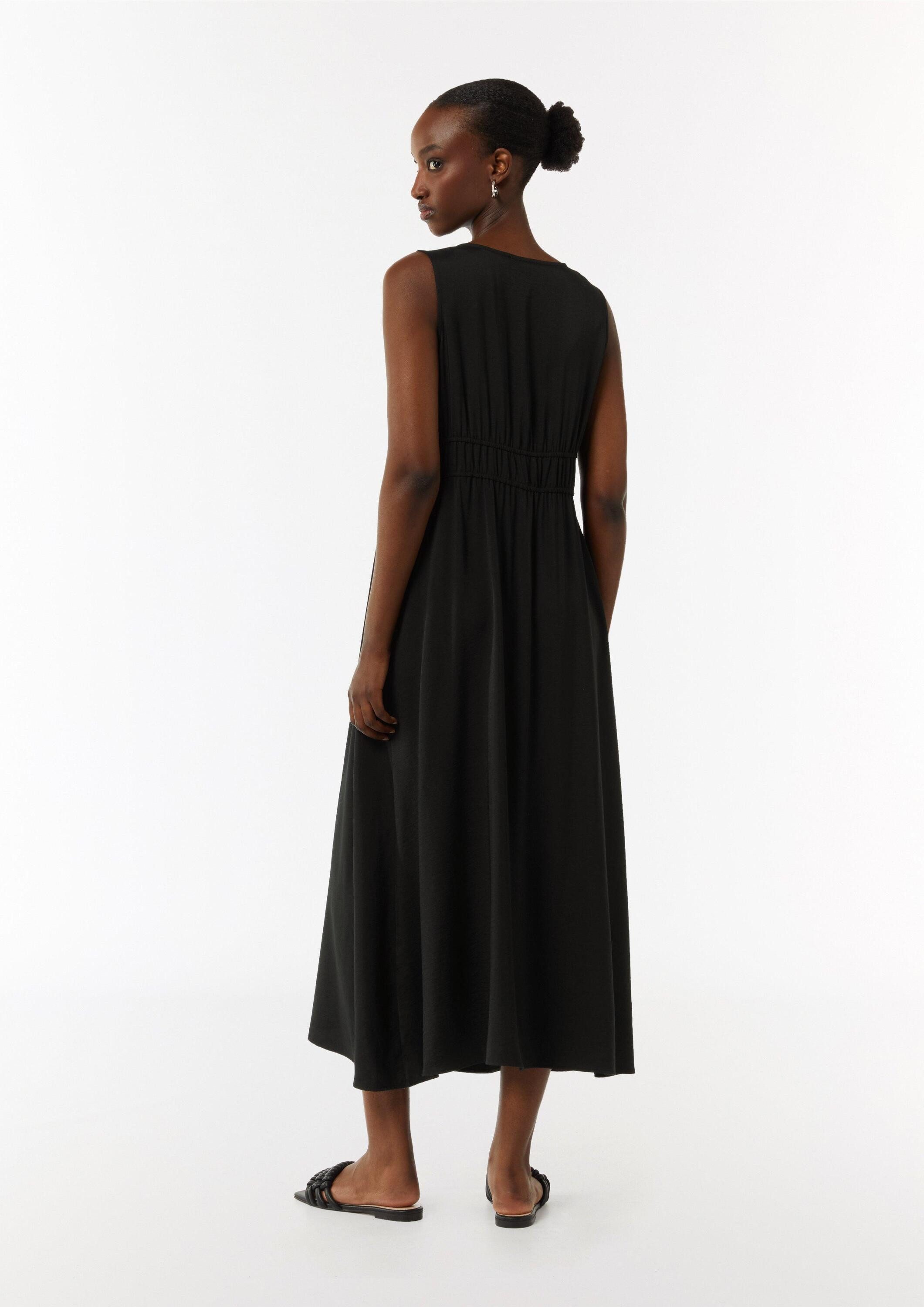 comma Maxikleid Kleid Kleid mit elastischem Bund
