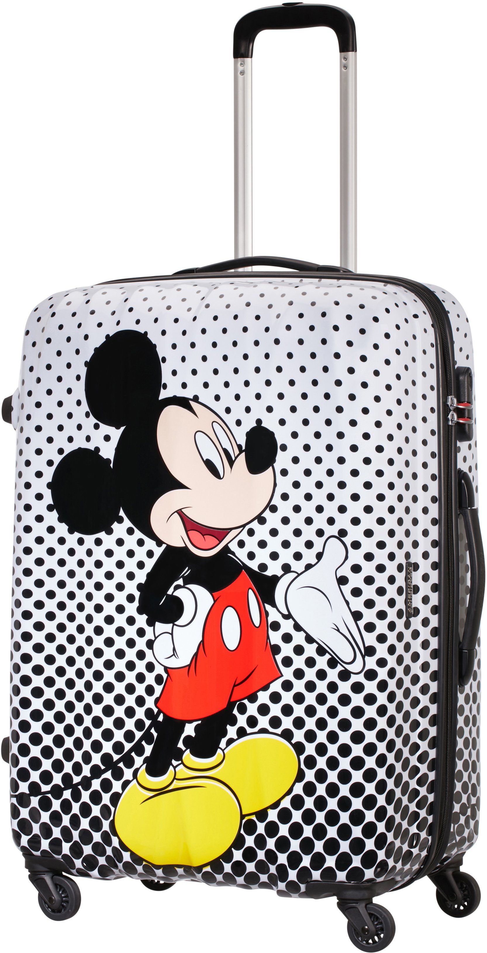 Polka cm, American Mouse Mickey 75 4 Hartschalen-Trolley Disney Dots, Legends, Rollen Tourister®