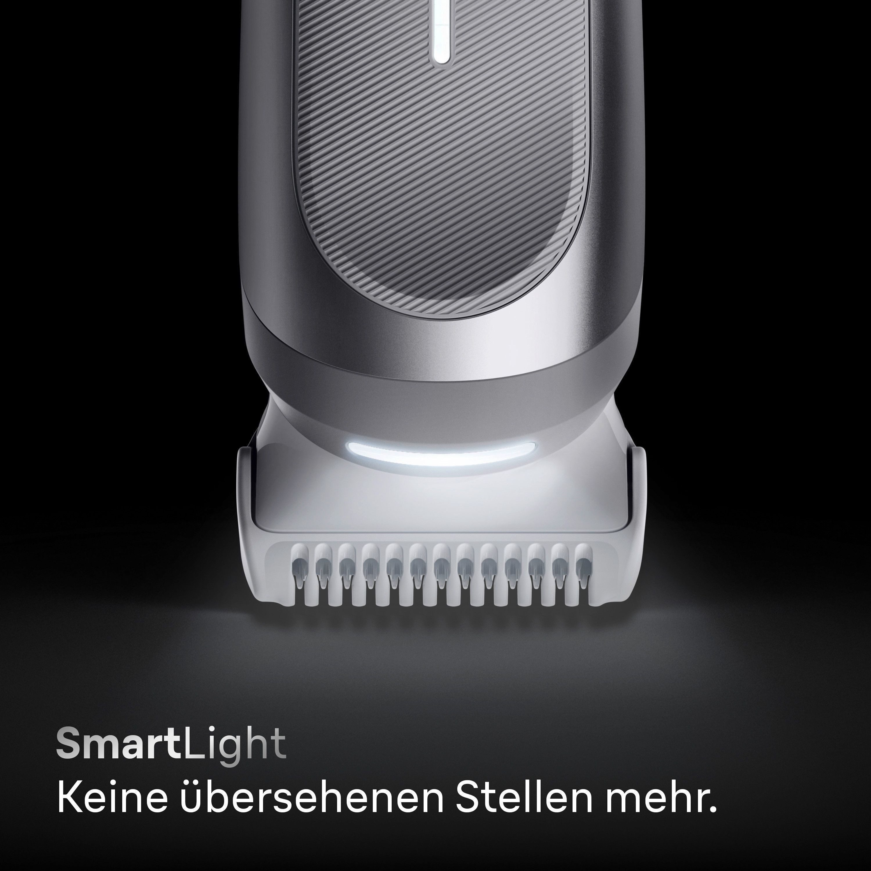 Braun Haarschneider Body Groomer BG7550, mit Smartlight & SkinGuard, 100 Min Akku, wasserdicht grau