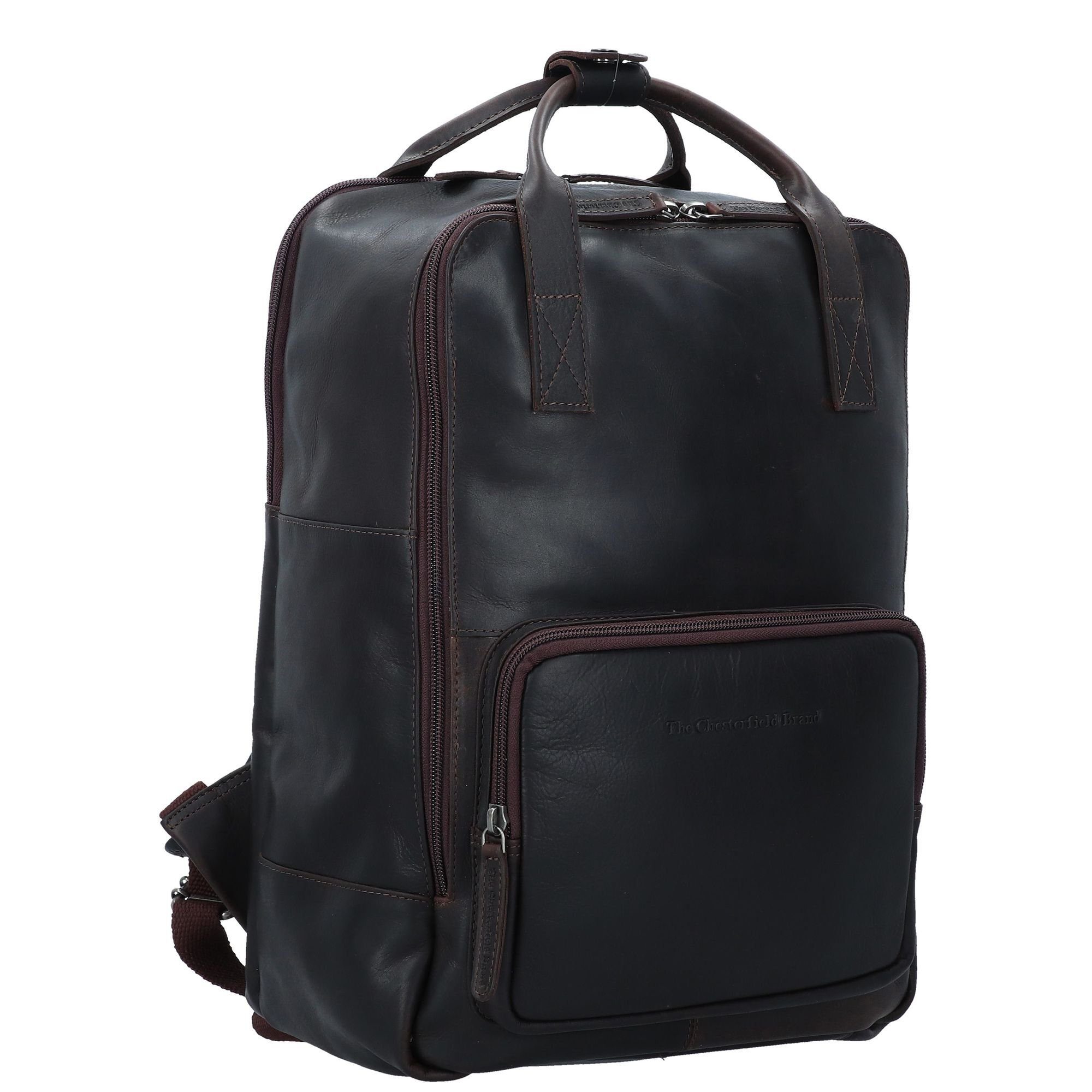 Pull Leder Laptoprucksack Brand Wax Chesterfield braun Up, The