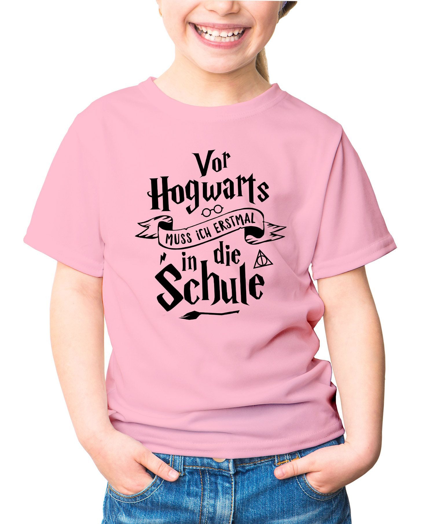 Print-Shirt Kinder T-Shirt Mädchen Vor muss ich erstmal zur Schule Geschenk zur