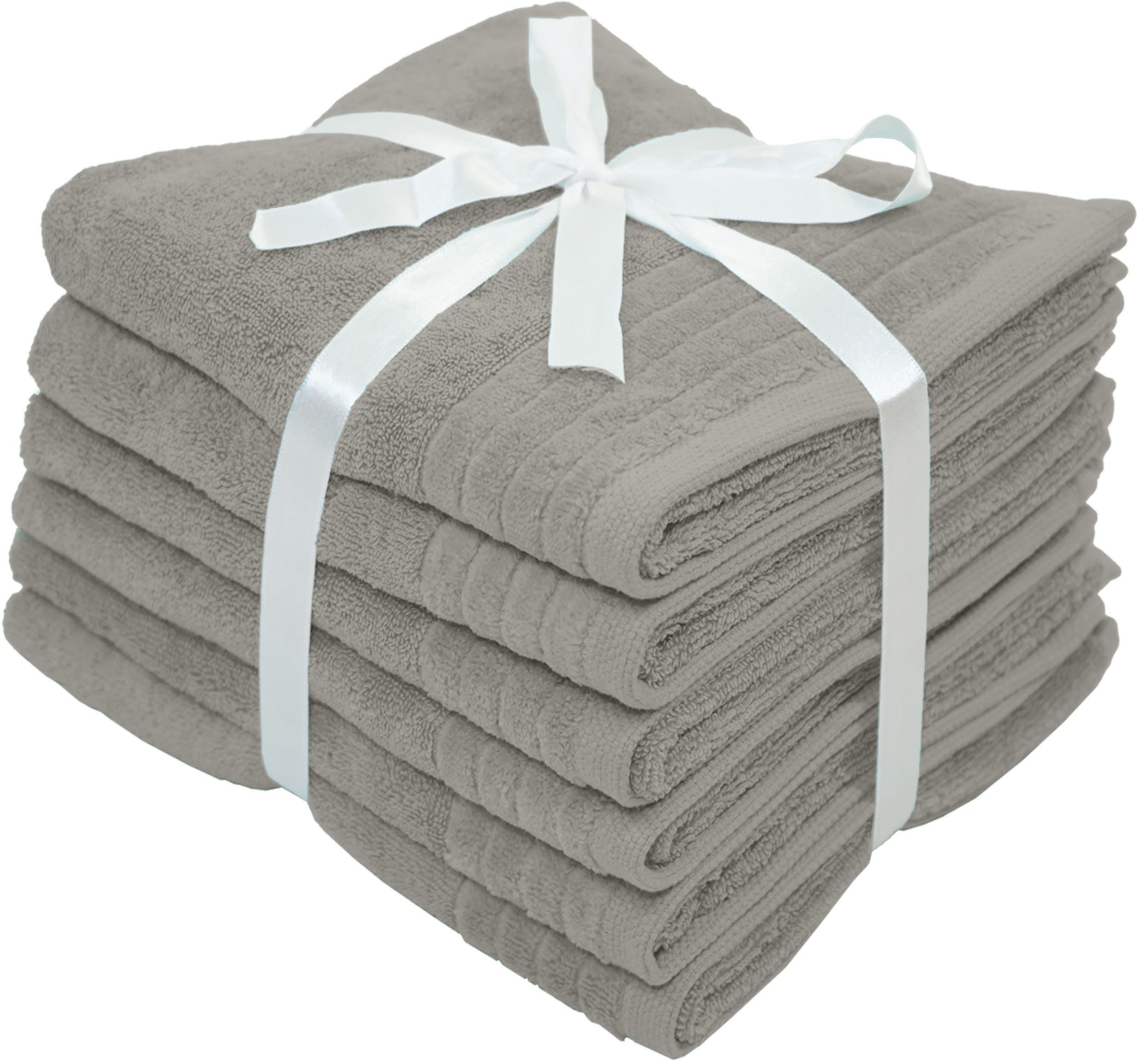 OTTO home Handtücher Sanremo Premium, Premium Handtücher, 600 gr/m², 50x100cm, Frottier (Set, 6-St), mit Bordüre, flauschig und weich, 5 Jahre Garantie – Bild 3 von 5