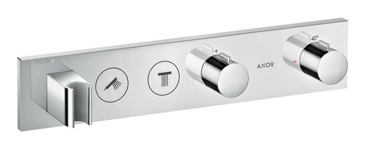 hansgrohe Unterputzarmatur Axor ShowerSolutions Thermostatmodul Select für 2 Verbraucher Unterputz - Chrom