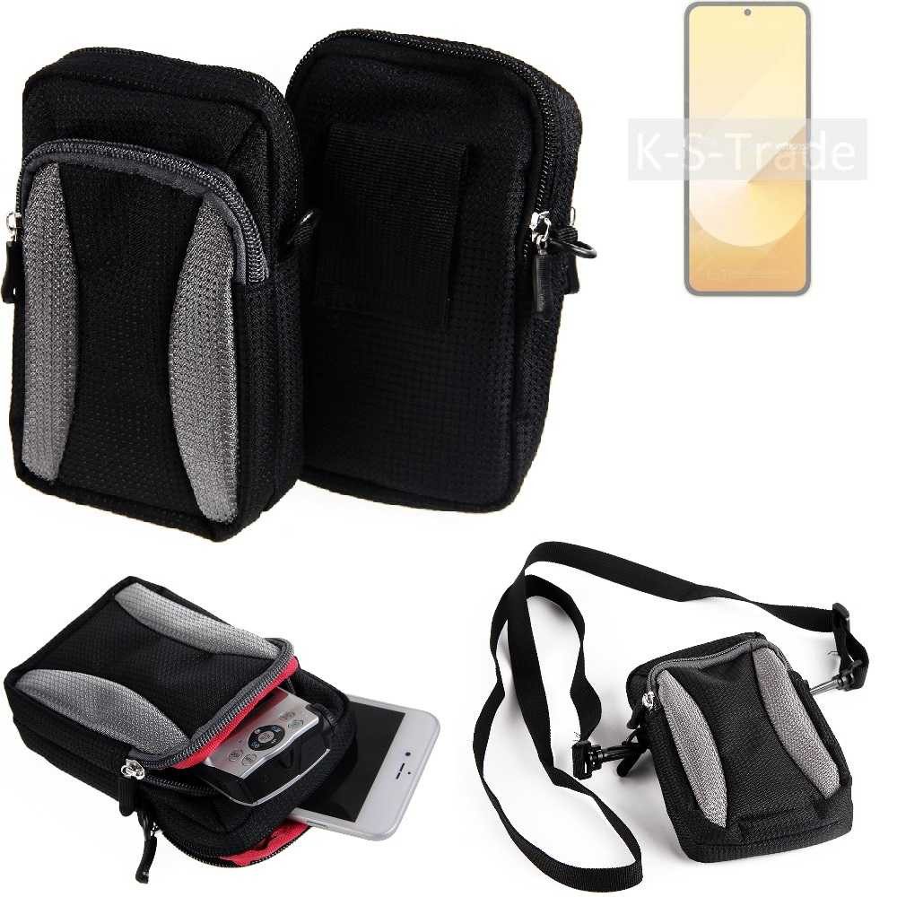 K-S-Trade Handyhülle für Samsung Galaxy Z Flip6, Holster Schutz Hülle Handy Hülle Gürteltasche Umhängetasche mit