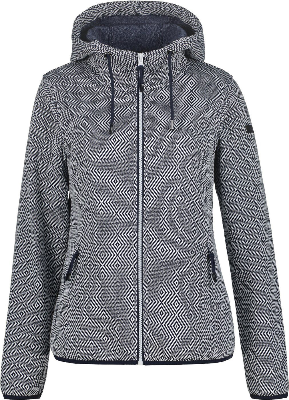 Strickfleecejacke Adrian Midlayer mit Kapuze