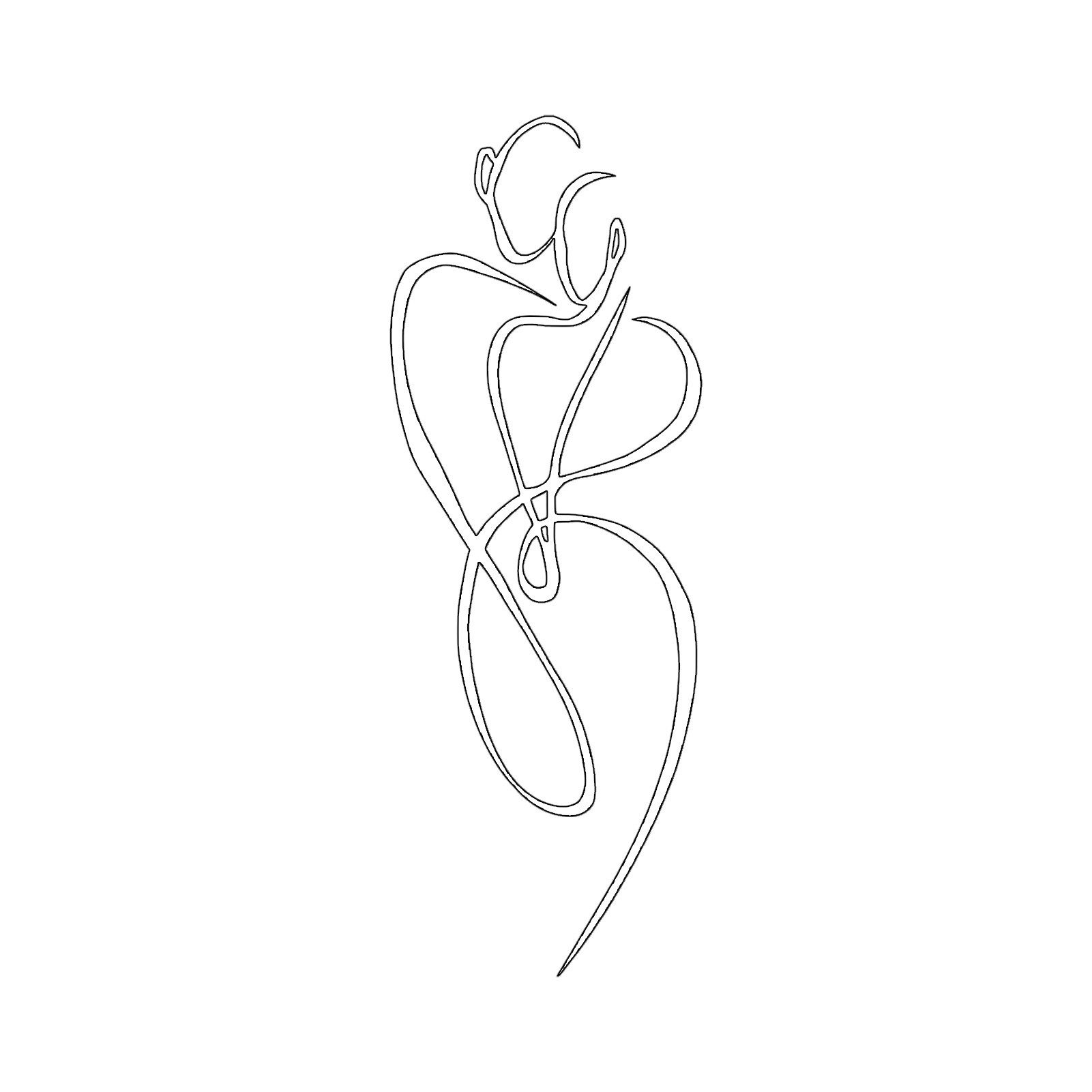 Jumpeak Wanddekoobjekt Paar Wanddekoration,Romantische,Abstrakte Kunst,Minimalistischer Stil, Metall,4 Farbe,5 Maße,Liebe,Kreative Hochzeitsgeschenke,Eleganz