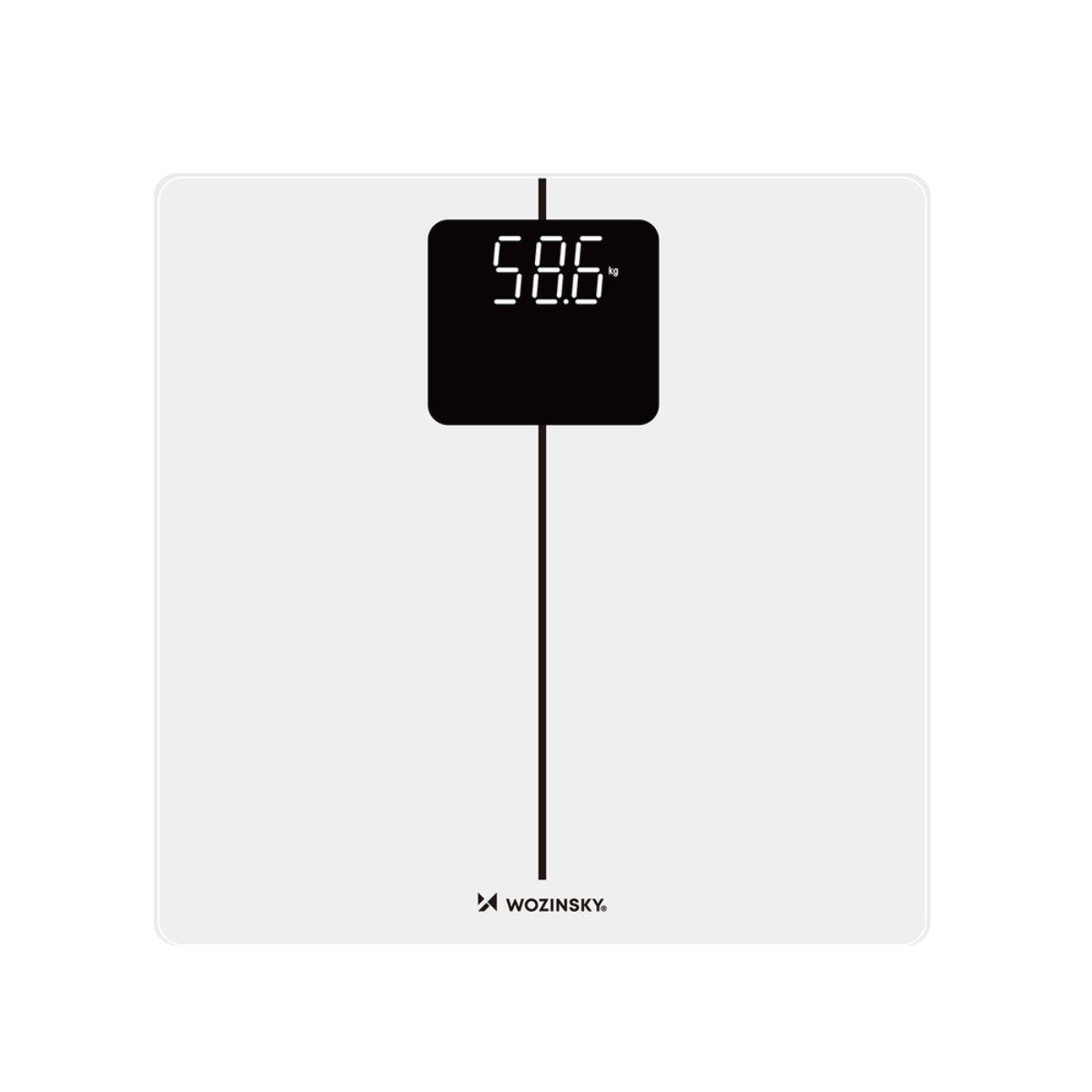 Wozinsky Personenwaage WIWL-180, Bluetooth Waage mit BMI und 8 Nutzerprofilen