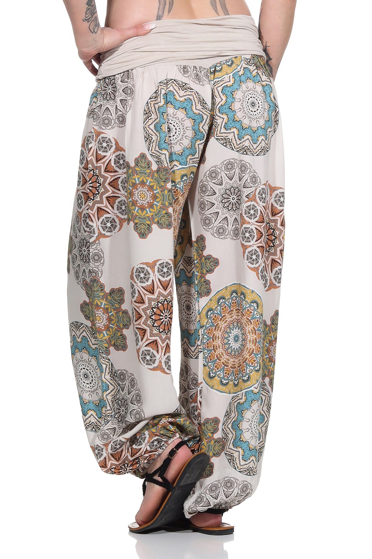 OriginalYou Haremshose Pumphose für Damen weite und luftige Sommerhose mit elastischem Bund, hautfreundlich, luftig und leicht