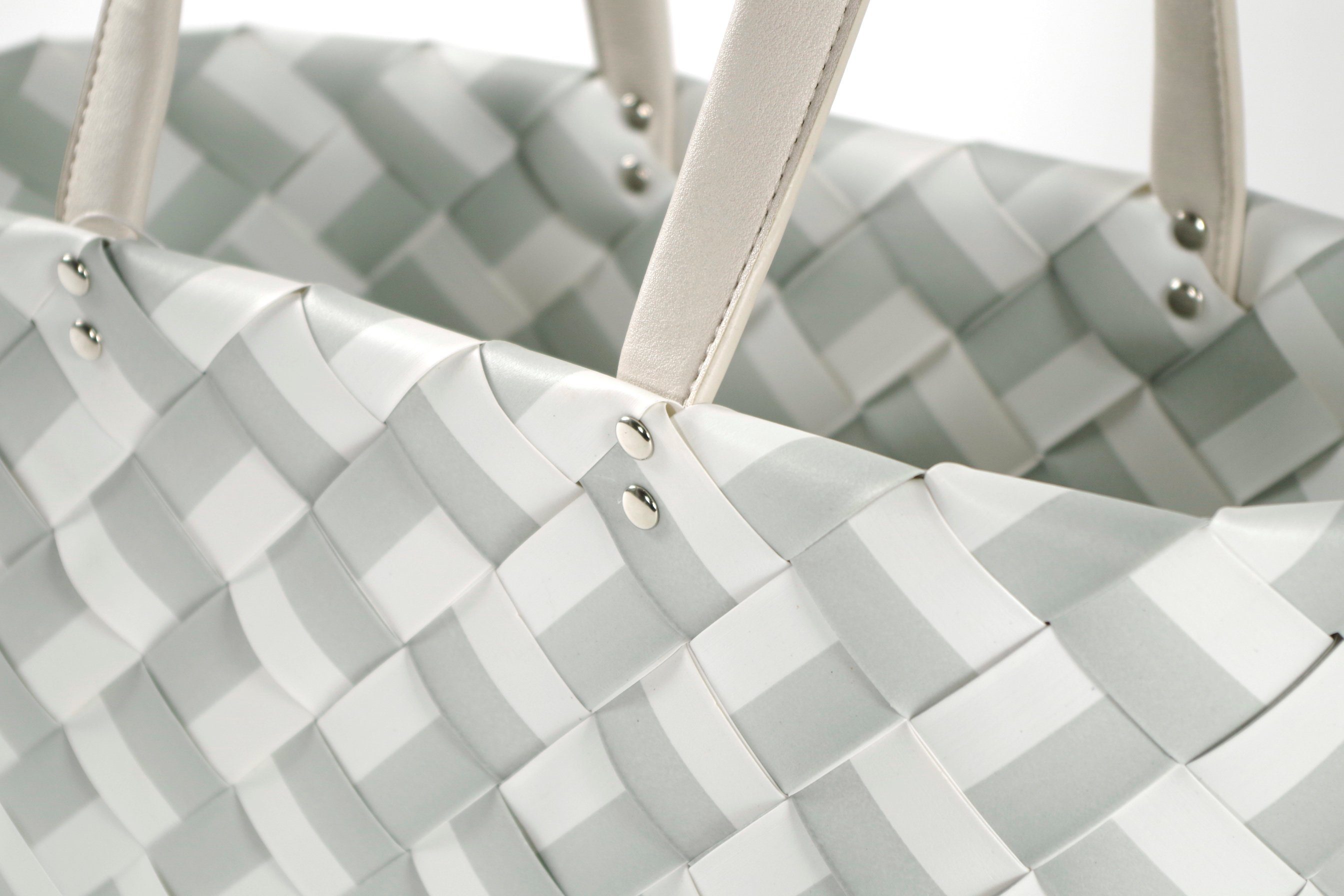 Kobolo Einkaufsshopper Einkaustasche ZIGZAG XL mit langen Henkel, 11 l