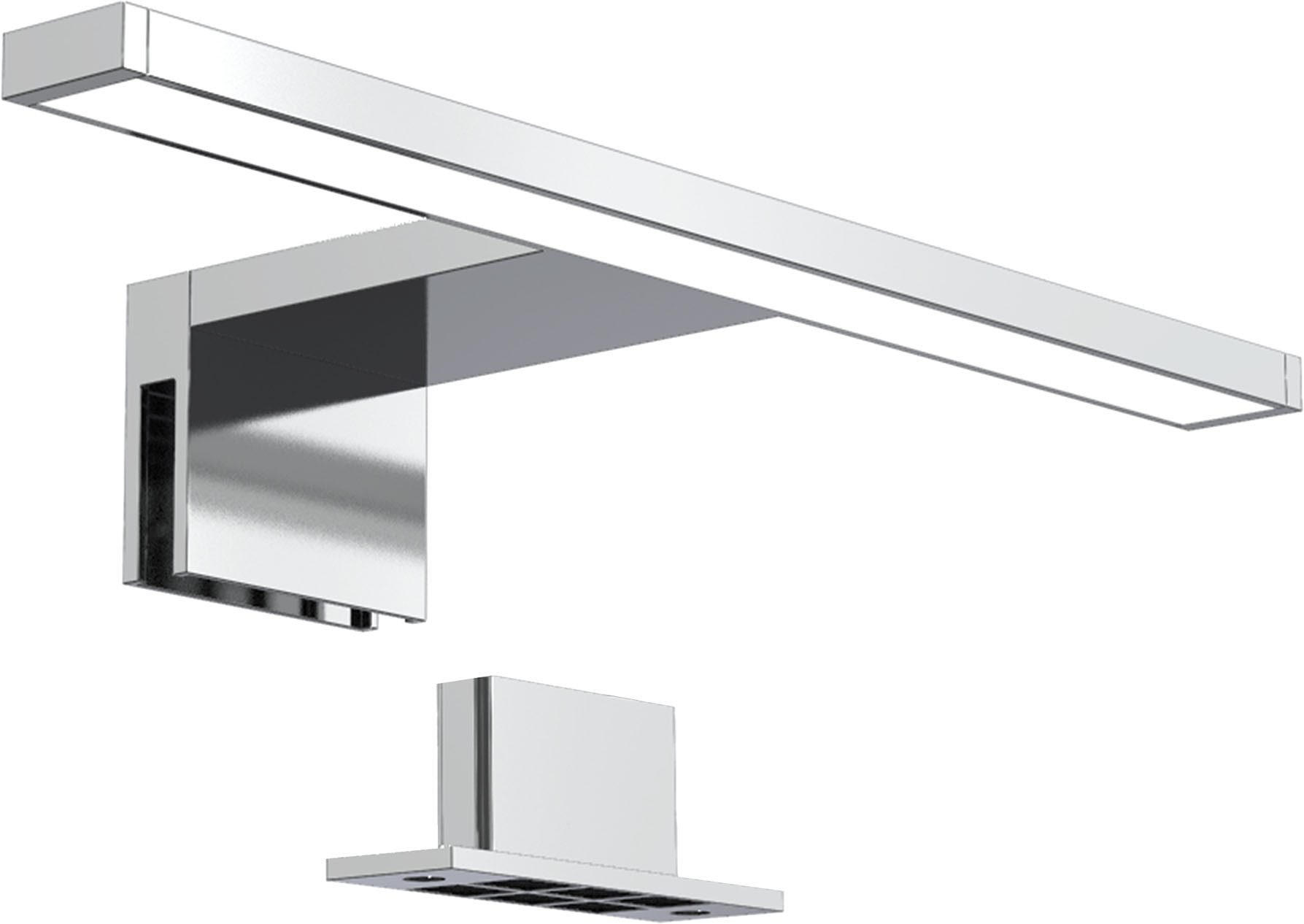 OTTO home LED Spiegelleuchte Wandleuchte Badleuchte IP44 230V wahlweise in chromfarben oder schwarz, LED fest integriert, Neutralweiß, …