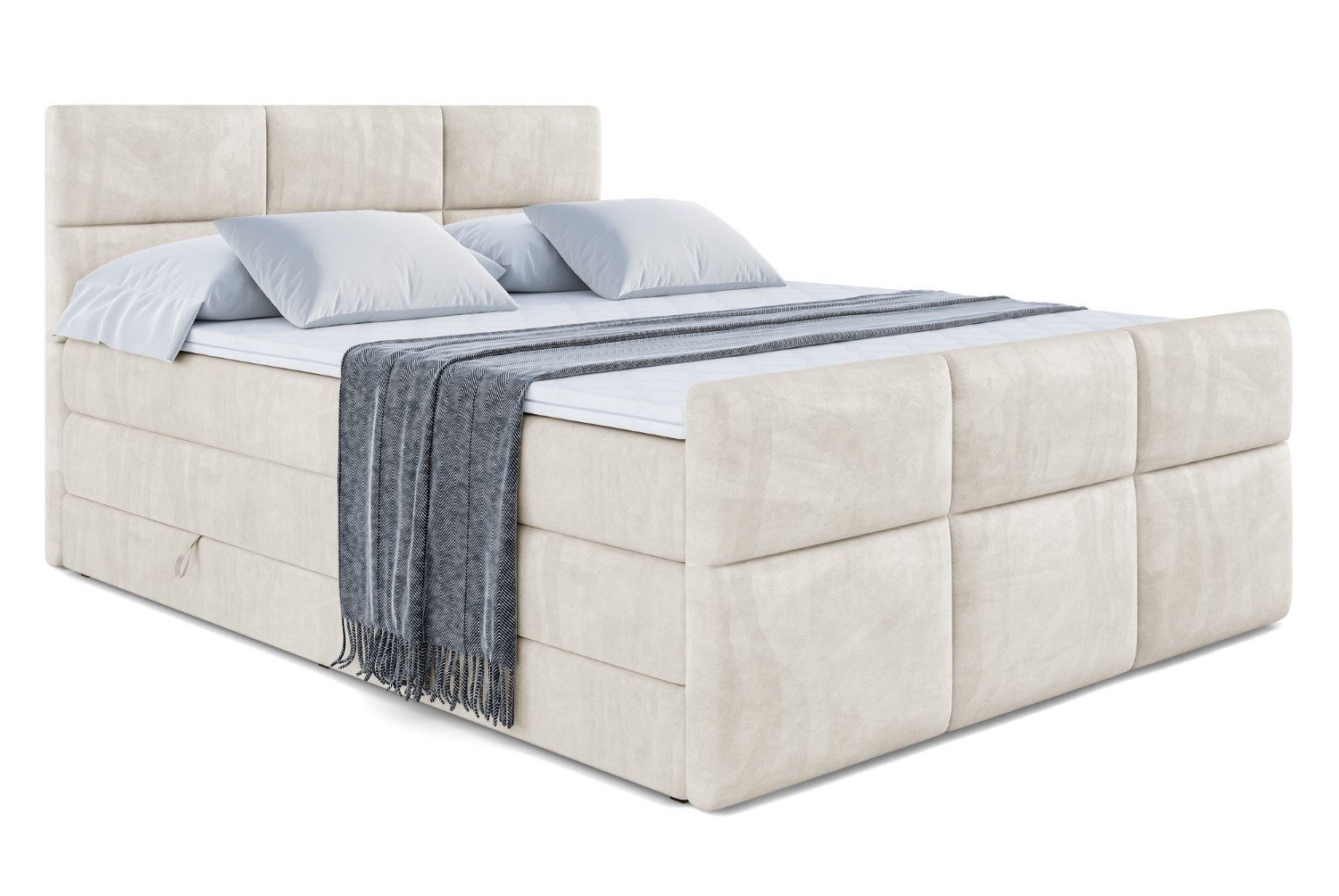 ALTDECOR Boxspringbett OHIO-Z KING (Multipocket-Matratze H4, günstig online kaufen