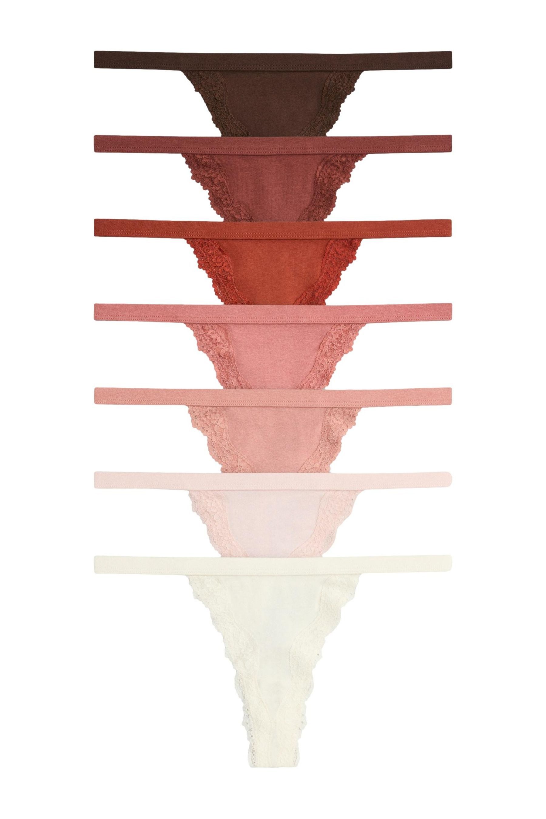 Tanga The Set Tanga-Slips mit Spitze, 7er-Pack