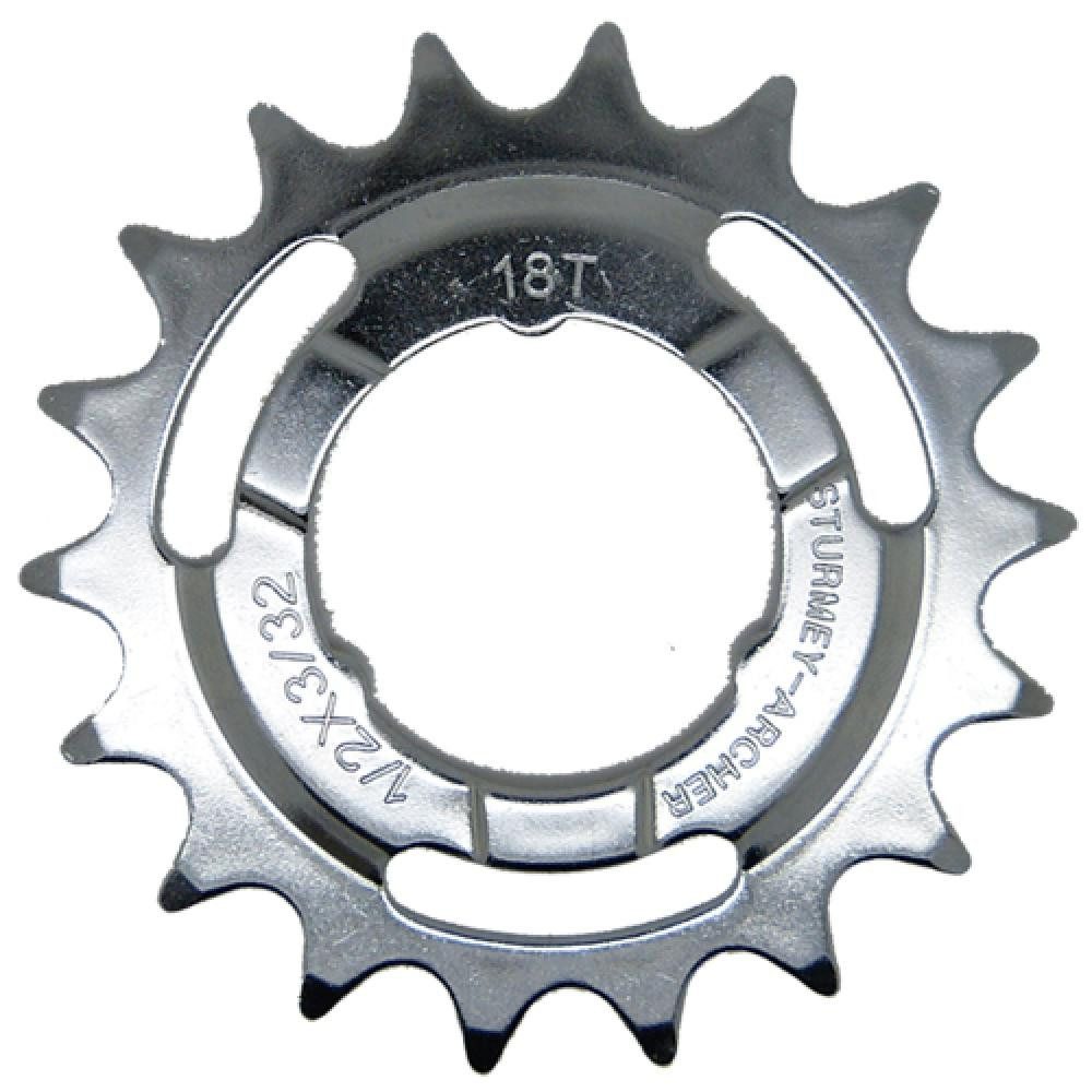 Zahnkranz SunRace Steckkranz 18 Zähne, 1/2"x3/32" gekröpft HSL860