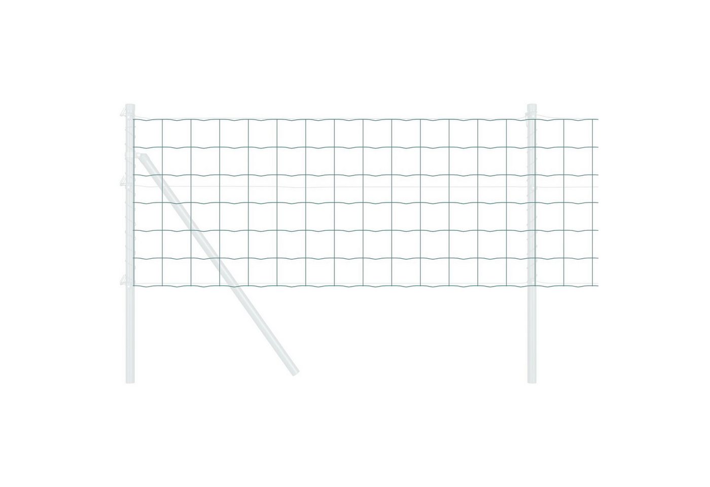 Thumbnail - vidaXL Gartenzaun Euro-Zaun Grün 0,6x10 m Stahl, (1-St)