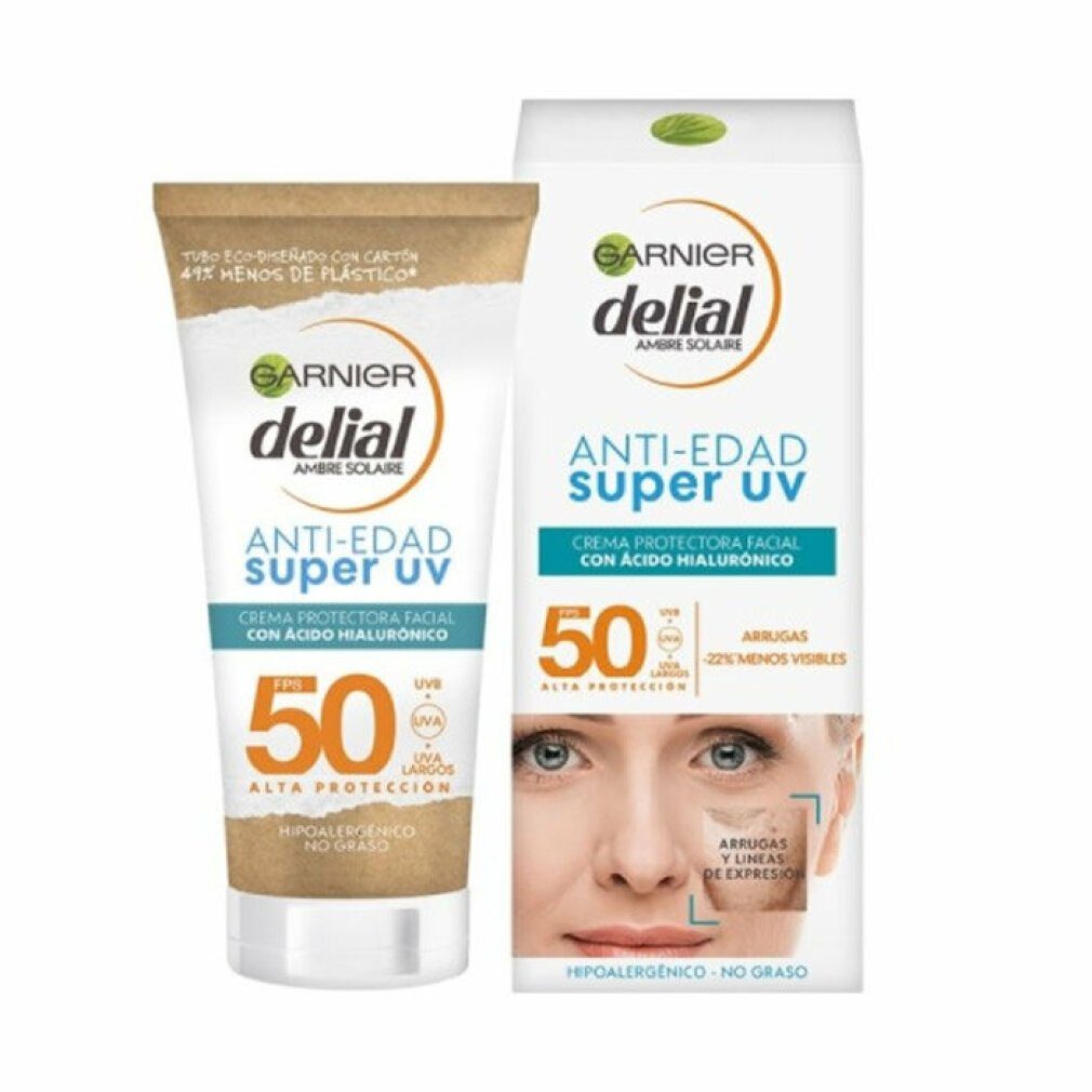 DELIAL Schutzcreme Gesicht Aging 50ml Anti das Uv Spf50 Delial für Sonnenschutzpflege Super
