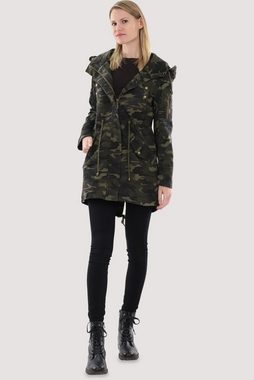 malito more than fashion Parka 81109 Winterjacke in Camouflage Military-Look mit Teddyfell