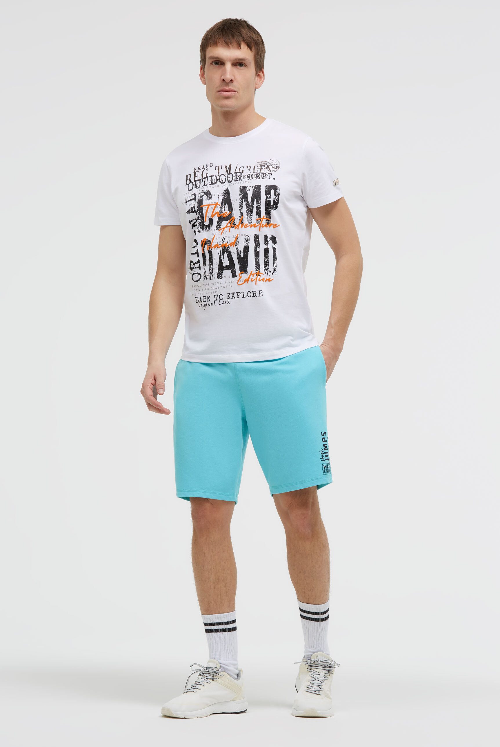CAMP DAVID Rundhalsshirt mit Necktape