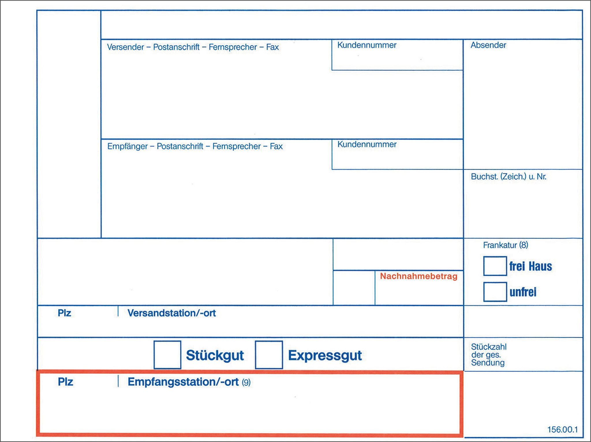 RNK Packpapier RNK Frachtaufkleber ungummiert 112x142mm