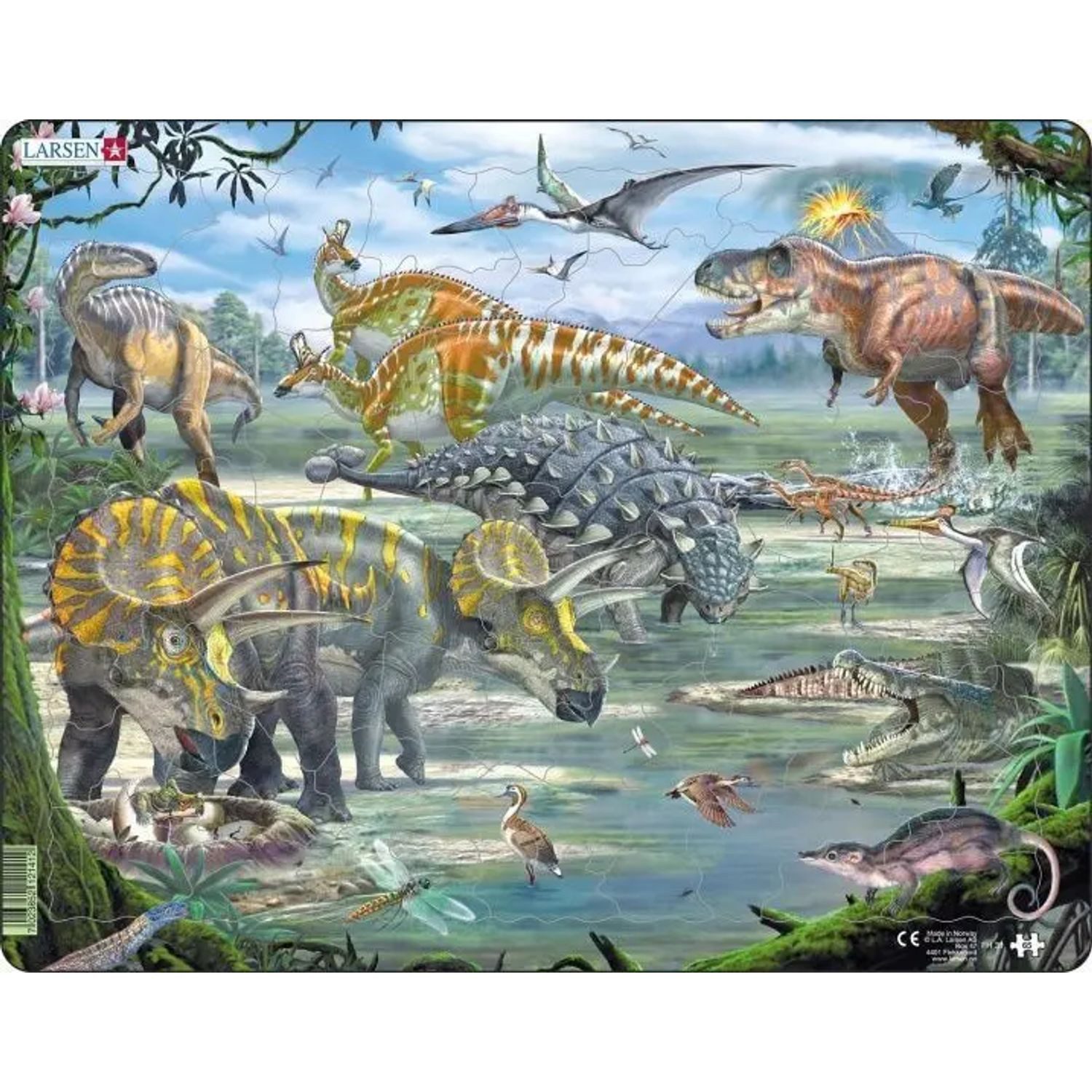 Media Verlag Puzzle Puzzle - Dinosaurier, 99 Puzzleteile