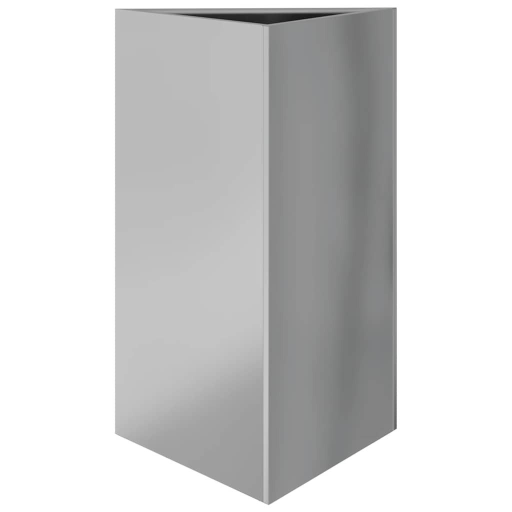 vidaXL Blumentopf Pflanzkübel Dreieckig 50x43x75 cm Verzinkter Stahl (1 St)
