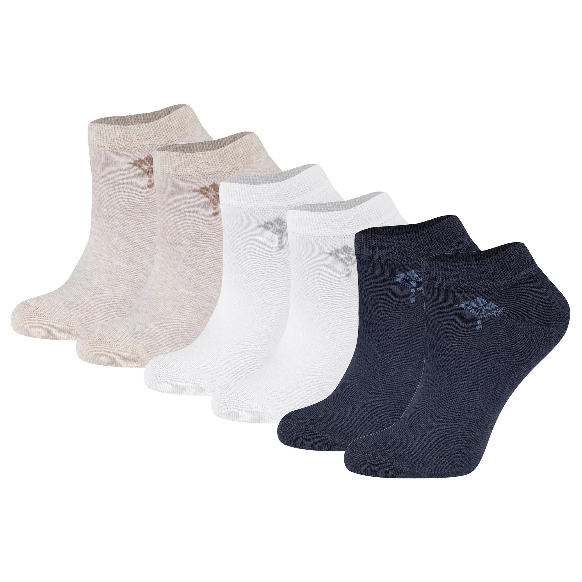 Sneakersocken Damen Socken 6er Pack Baumwolle