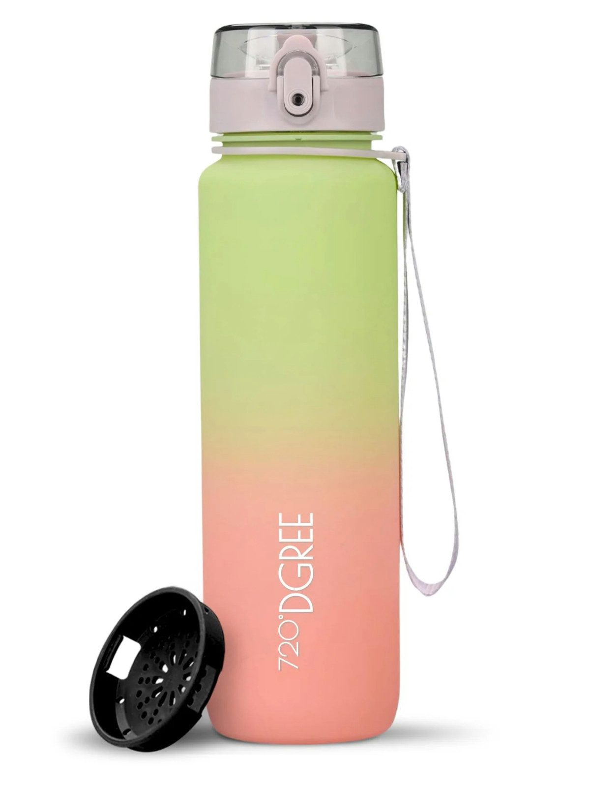 720°DGREE Trinkflasche Trinkflasche uberBottle Multicolour softTouch mit Sieb mint/blush 1l