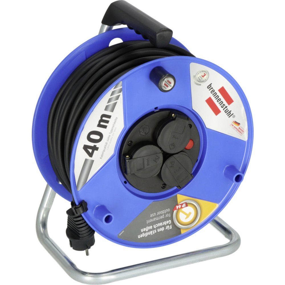 Brennenstuhl Brennenstuhl 9123020540 Kabeltrommel 40 m Schwarz Schutzkontak günstig online kaufen