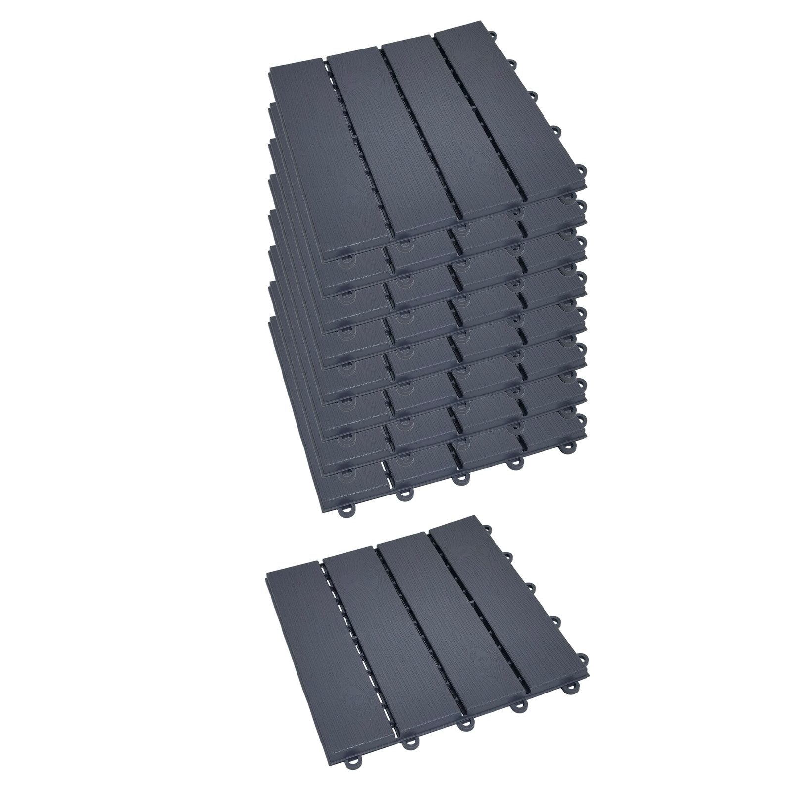 HTI-Living Outdoor-Bodenplatte Bodenplatte 9-teilig Nessa Klick, Set, 9-St., 9 Bodenplatten, Terrassenplatte Gehwegplatte