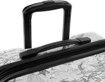 Heys Hartschalen-Trolley Journey 3G schwarz/weiß, 76 cm, 4 Rollen, Hartschalen-Koffer Koffer groß TSA Schloss Volumenerweiterung