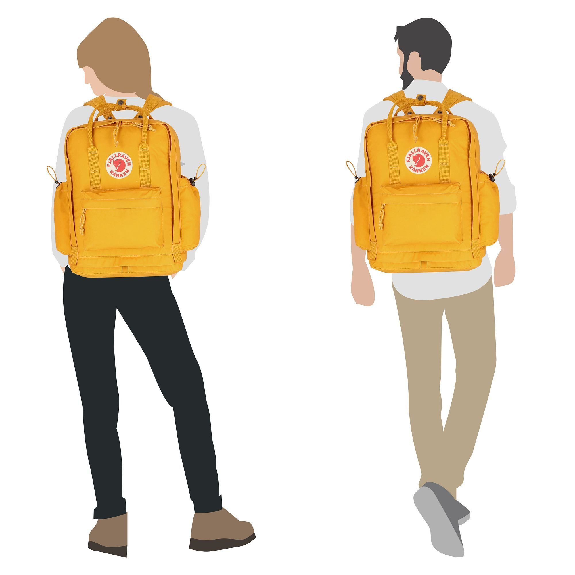 Fjällräven Daypack Kanken Outlong, Kunststoff