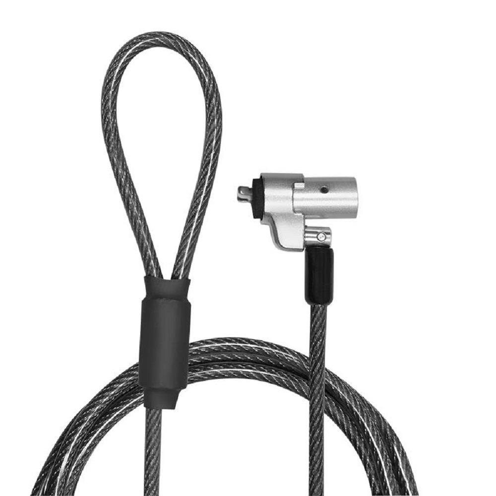 LogiLink Laptopschloss Notebook Key lock, Diebstahlsicherung, Noble Lock, Schloss, Stahlseil, silber