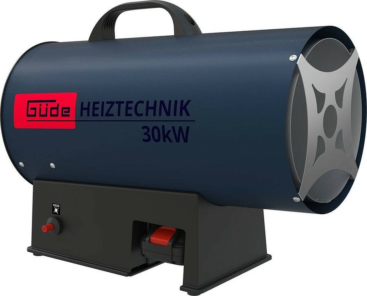 stufenlos 18-201-05, W, Ventilatorfunktion, regelbar, Güde Tragegriff GH Heizlüfter 30000